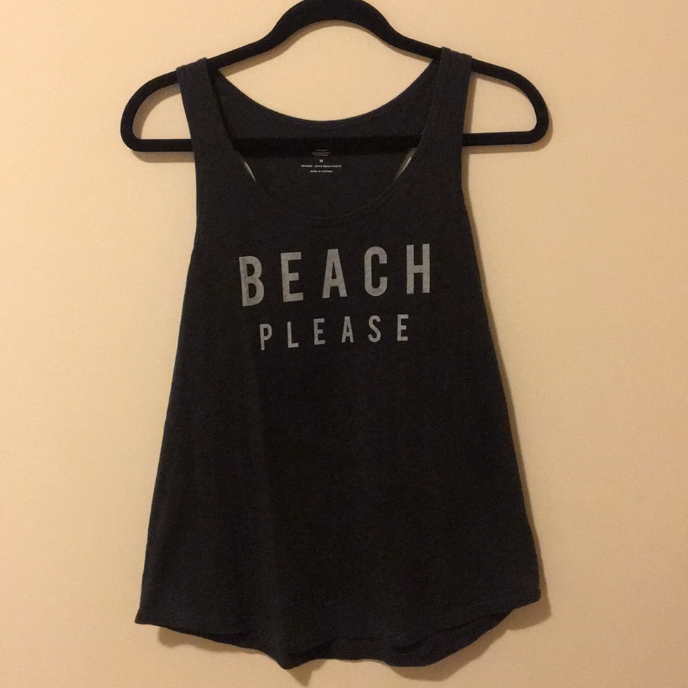 Beach Please Tank Sz Medium
